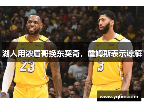 湖人用浓眉哥换东契奇，詹姆斯表示谅解